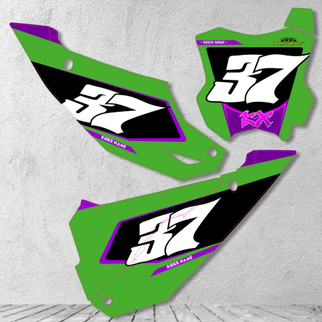 Kawasaki KXF 450 2024-2025 stickers for number plates