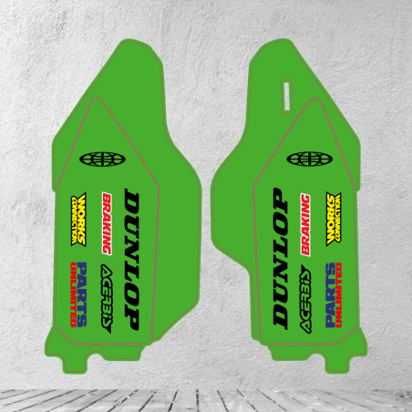 Kawasaki KXF 450 2024-2025 samolepky pro přední chrániče