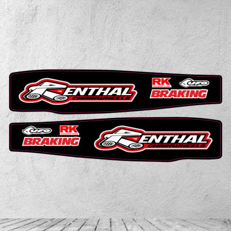 Kawasaki KXF 450 2024-2025 stickers for the rear swingarm