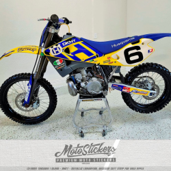 sada samolep Husqvarna 250 CR 2002 Steve Lawson replika