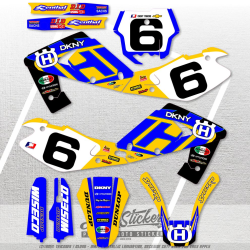 sada samolep Husqvarna 250 CR 2002 Steve Lawson replika