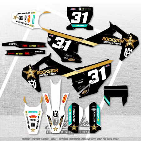 sada samolep HUSQVARNA TC / FC / FS 125+ models 2019 - 2020 - 2021 - 2022