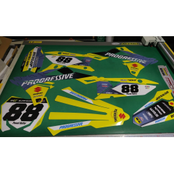 stickers set Suzuki RMZ 450 2018-2025 RMZ 250 2019-2025 Ken Roczen replica