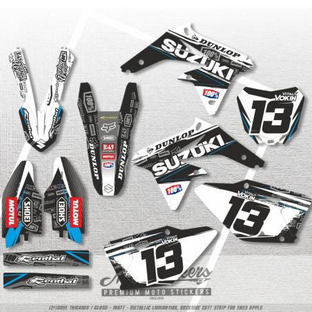 stickers set  Suzuki RM-Z RMZ 450 2008-2017 custom graphic