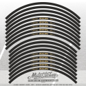 EXCEL RIM DECALS GRAPHICS - GOLD CHROME