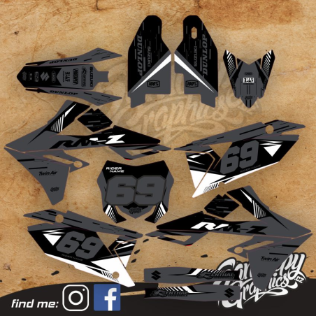 stickers set SUZUKI RMZ 450 2018-2025 RM Z250 2019-2025