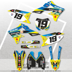 stickers set SUZUKI RMZ 450 2018-2025 RMZ 250 2019-2025 JUSTIN BOGLE’S FACTORY JGR replica