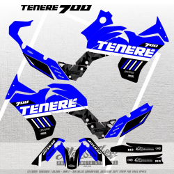 Yamaha Tenere 700 sticker set pattern x4