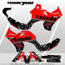 Yamaha Tenere 700 sticker set pattern x6