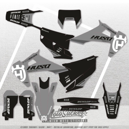 stickers set for HUSQVARNA TC / FC / FS 125+ models 2019 - 2020 - 2021 - 2022 / enduro