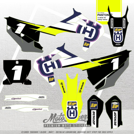 sada samolep HUSQVARNA TC / FC / FS 125+ models 2019 - 2022 / Alessio Chiodi replika