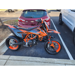 KTM SMC-R 2019 2020 2021 SMC R 690 kompletní samolepky flourescenční oranžová