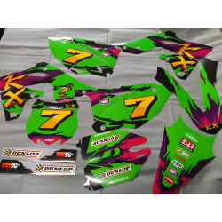 Kawasaki KXF KX250F 2013-2016 kompletní samolepky