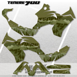 Yamaha Tenere 700 sticker set pattern x10