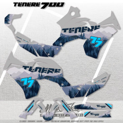 Yamaha Tenere 700 sticker set pattern x11