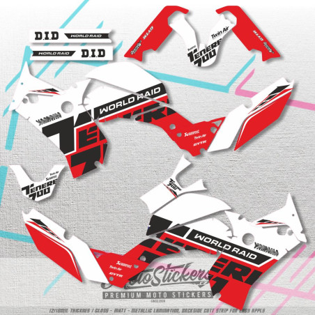 Yamaha Tenere 700 sticker set pattern x16