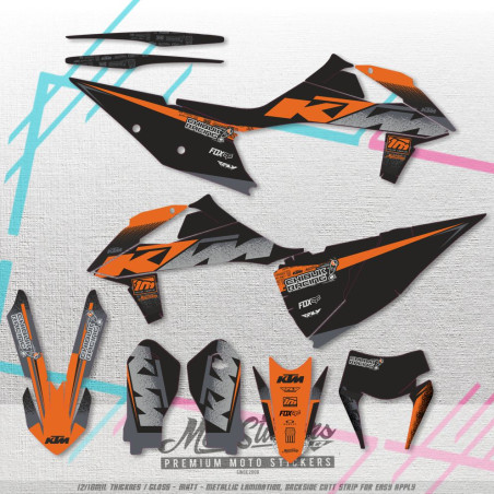 KTM EXC 125, 250, 450 2019 - 2022 kompletní sada samolep