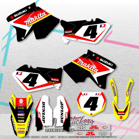 sada samolep Suzuki RM 125-250 01-12 Ricky Carmichael replika 2