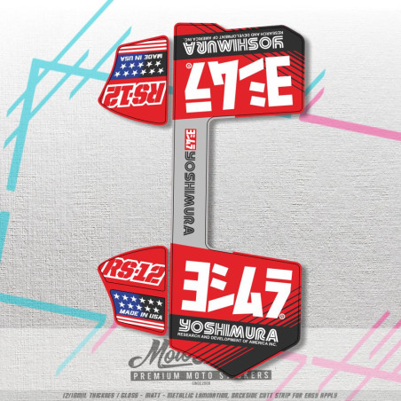 opravná sada samolep výfuk Yoshimura RS12