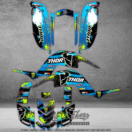Yamaha Raptor 660R sada samolep r01