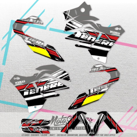 Yamaha Tenere 700 sada samolep pro plasty Rtech x23