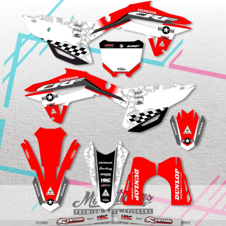Honda CRF 450R 2021-2024 CRF 250R 2022-2024 stickers kit