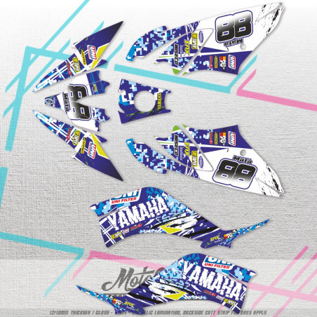 Yamaha Raptor YFM 250 sada samolep