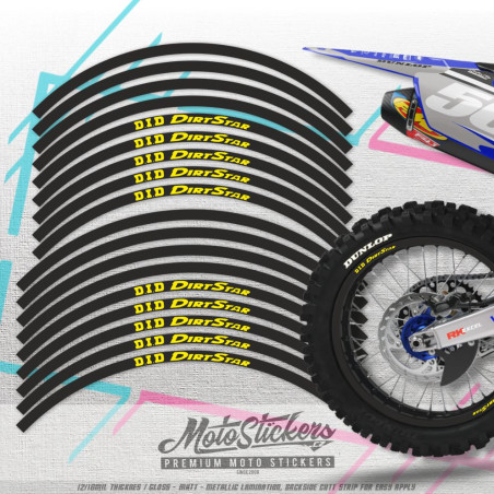 D.I.D. RIM DECALS GRAPHICS - black