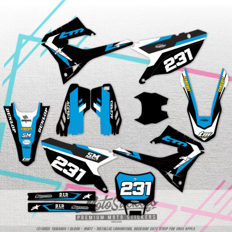 TM MX 125 144 250 2022 2023 2024 2025 - kompletní sada samolep pro 2T