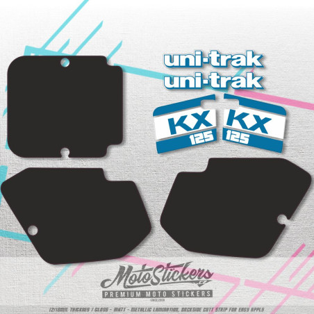 Kawasaki KX 125 1988 - 1989 stickers kit graphic