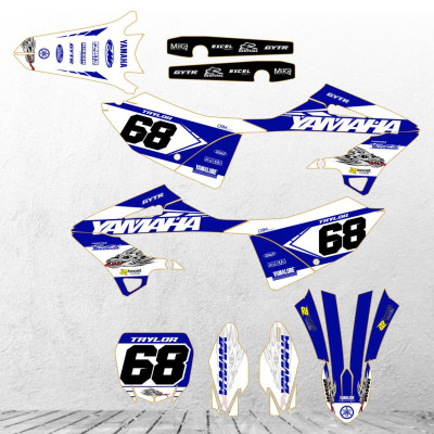 YAMAHA YZ125 & YZ250 2022 - 2023 custom motocross sticker set