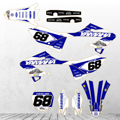 YAMAHA YZ125 & YZ250 2022 - 2023 custom motocross sticker set