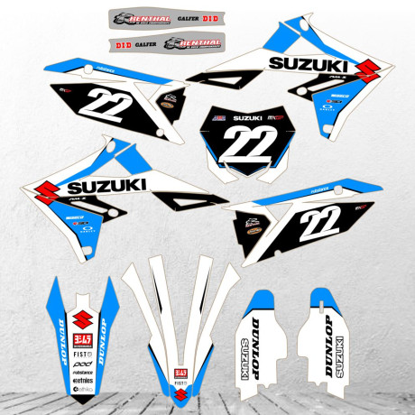 SUZUKI RMZ RM-Z 450 2018-2026 RM-Z 250 2019-2026 vlastní sada samolep