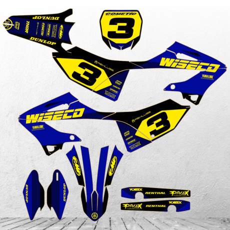YAMAHA YZ125 & YZ250 2022 - 2023 custom motocross sticker set