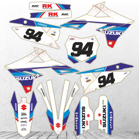SUZUKI RMZ 450 2018-2026 RMZ 250 2019-2026 custom stickers set