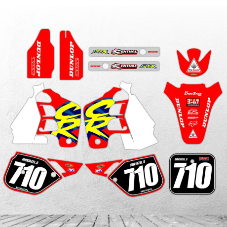 HONDA CR125 1989-90 CR250 1988-89 stickers kit graphic