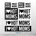 I love hot moms - stickers motocross, size 250mm