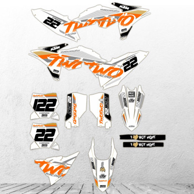 KTM SMR 2026 supermoto special kit stickers kit graphic L30 rear swingarm