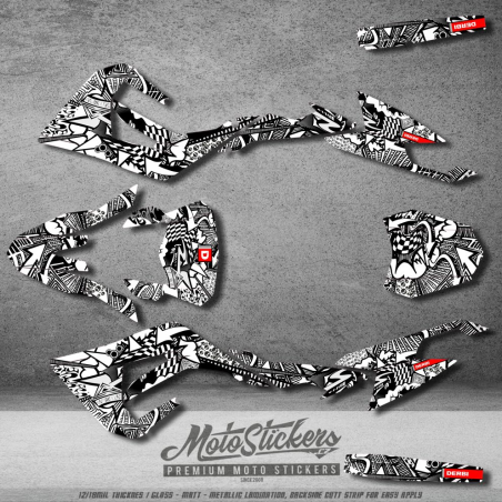 Derbi 50 Senda X-TREME (2018-2022) sada samolep