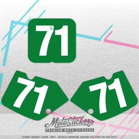 SUZUKI RM 125-250 1989-1992 stickers kit graphic custom number plates