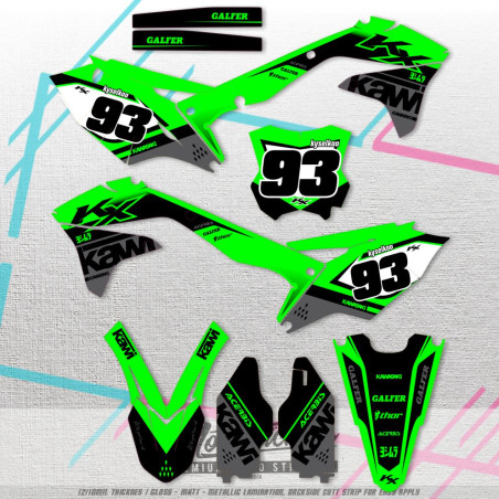 Kawasaki KXF KX450F 2016-2018 stickers kit graphic