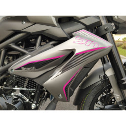 Benelli BN 125 2023 stickers kit (clear background/magneta/silver,black) with rims stickers