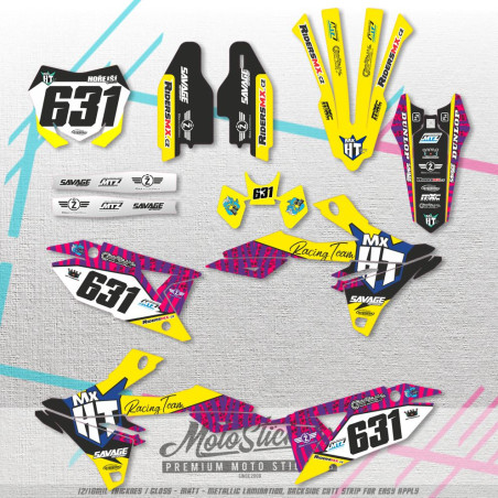 SUZUKI RMZ 450 2018-2025 RMZ 250 2019-2025 custom stickers set