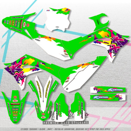 KAWASAKI KX KXF KX-F 250 2025 & 450 2024-2025 kompletní samolepky