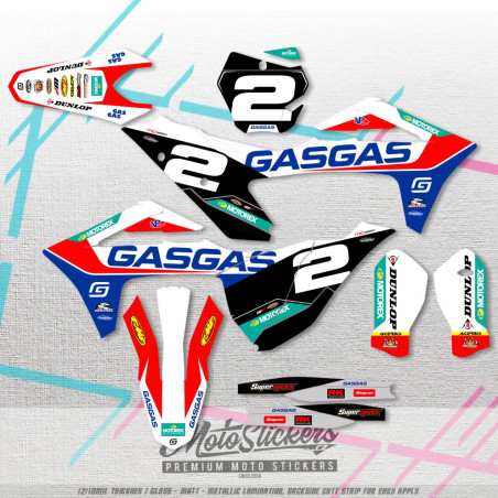 GASGAS MC 2021-2023 custom stickers kit