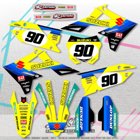 SUZUKI RMZ 450 2018-2025 RMZ 250 2019-2025 vlastní sada samolep