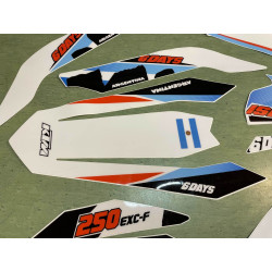 KTM EXC XC XCF 2013- 2015 (2016) kompletní samolepky replika Argentina Sixdays