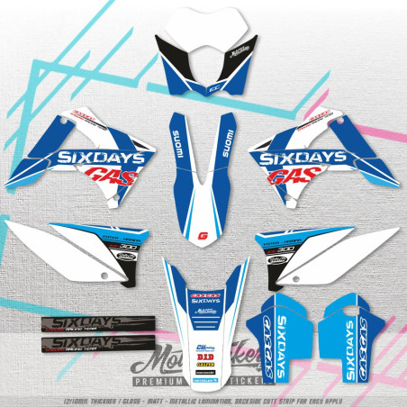 GASGAS GAS GAS 2010-2011 Sixdays replica custom stickers kit