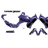 Yamaha Tenere 700 sticker set pattern x25 - fiolet colour special print