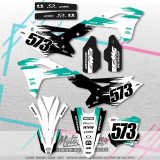 Kawasaki KXF KX250F 2017-2020 kompletní samolepky
